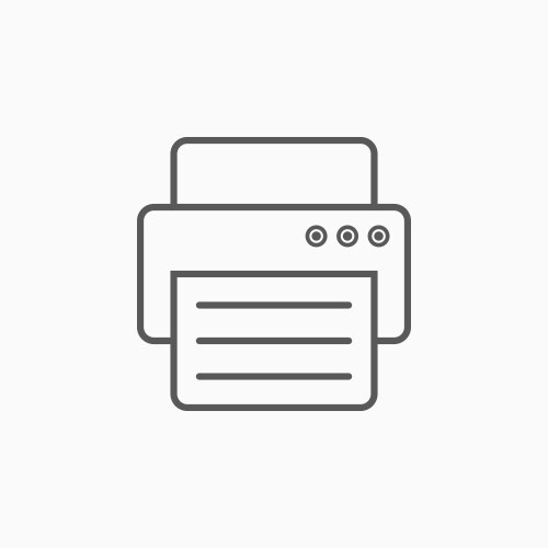 Office printer icon outline style Royalty Free Vector Image