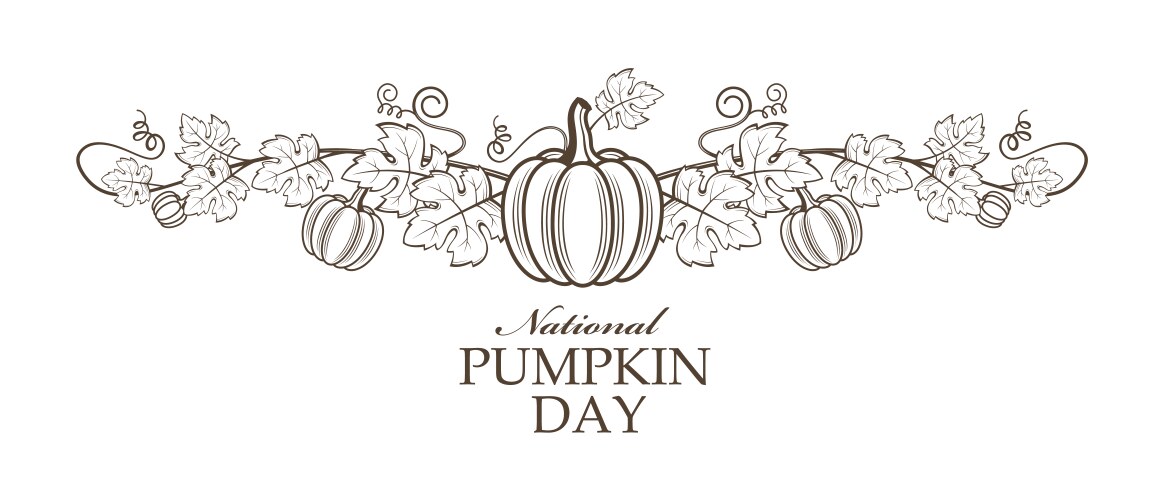 Autumn leaves and pumpkins fall thanksgivin Vector Image
