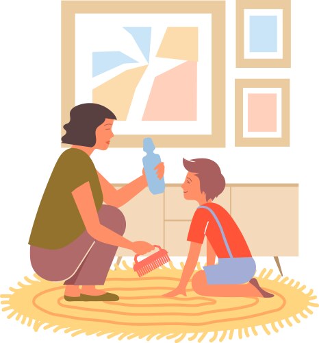 Arabic carpet icon cartoon style Royalty Free Vector Image