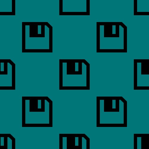 Floppy disk web icon flat design seamless pattern vector image