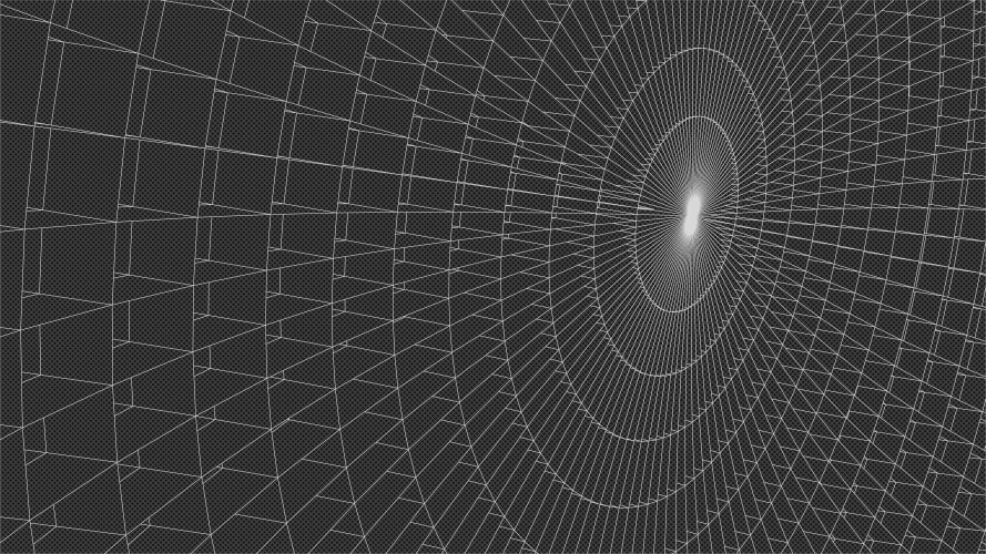 Abstract 3d illuminated distorted mesh sphere vector image