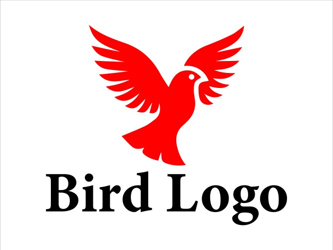 Bird logo Royalty Free Vector Image - VectorStock