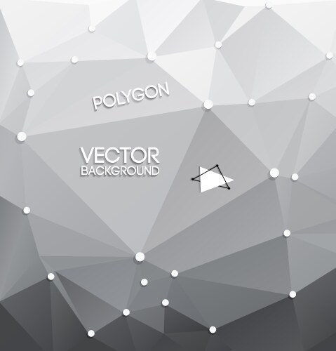 Abstract background of gray triangles Royalty Free Vector