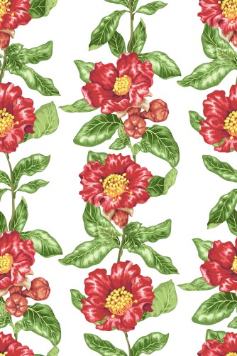 Seamless pattern in drawing with branch vector image