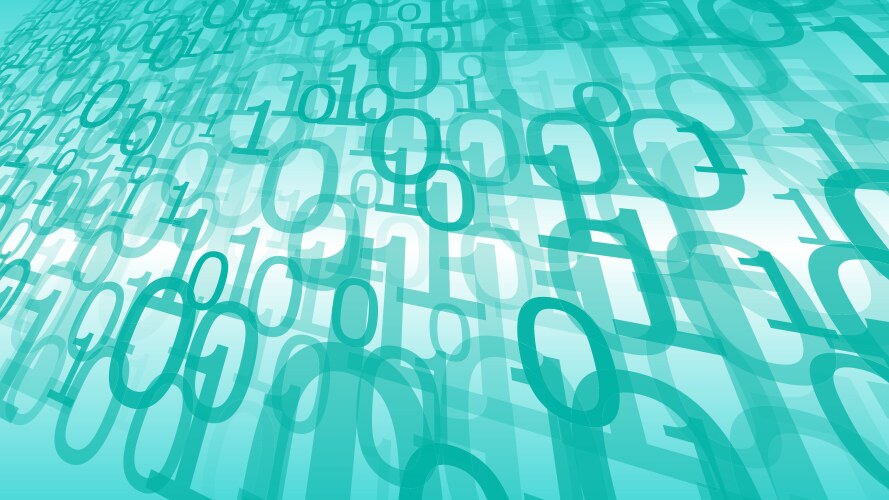 Random binary code of internet vector image
