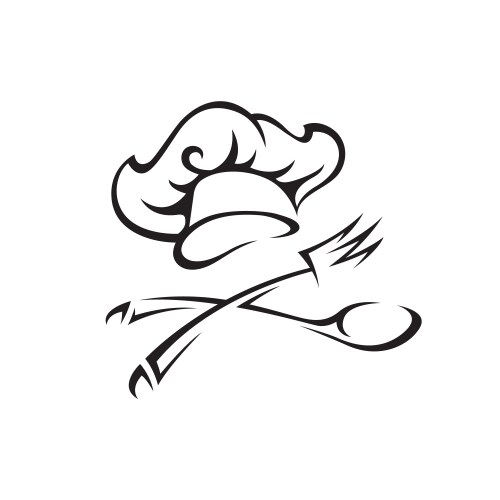 Chef hold wooden spoon Royalty Free Vector Image