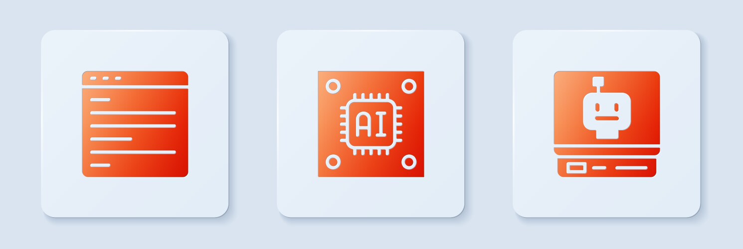 Set processor with microcircuits cpu computer api vektorbild
