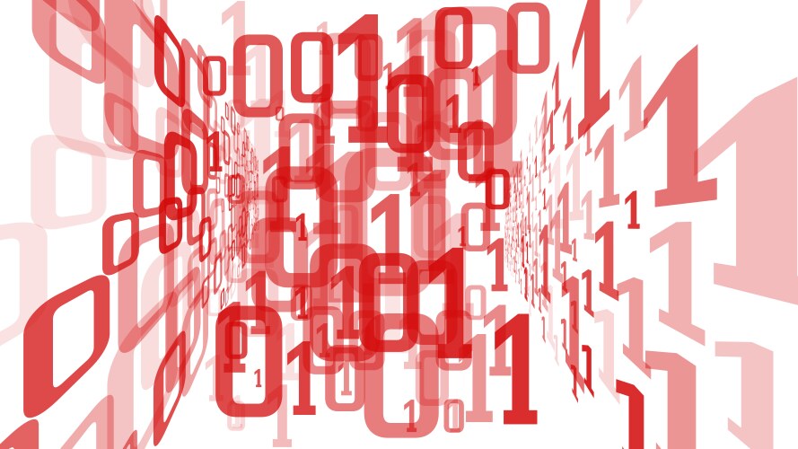Algorithm machine learning digital cyberspace vector image