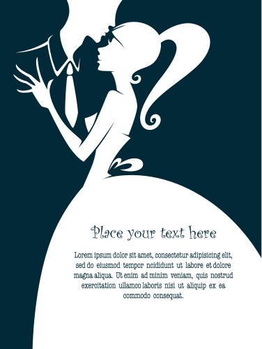 Romantic wedding Royalty Free Vector Image - VectorStock