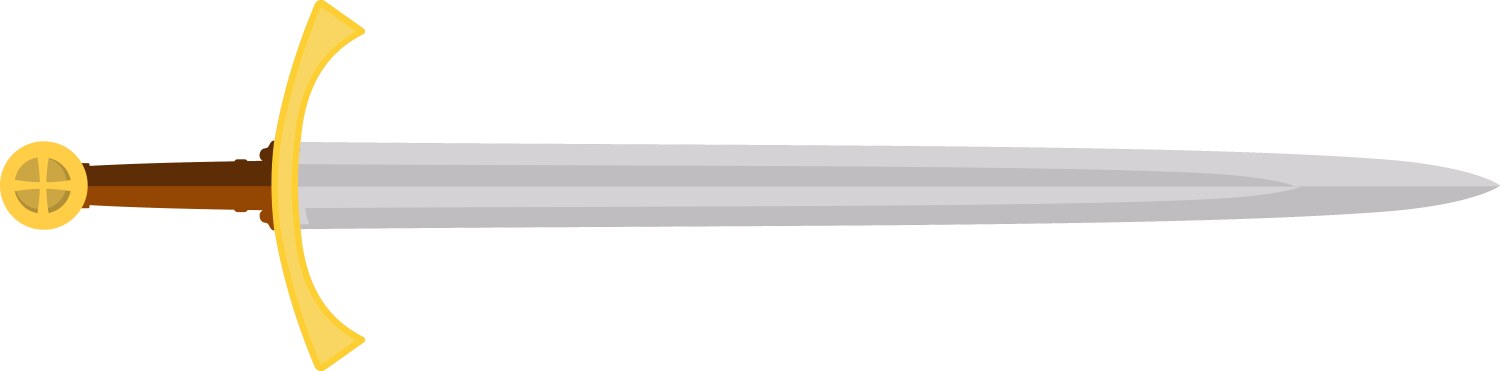 Medieval Warrior Sword Royalty Free Vector Image