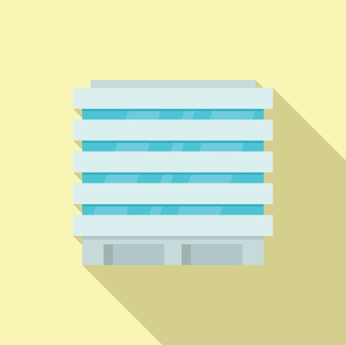 Modern city building facade with multiple windows Vector Image