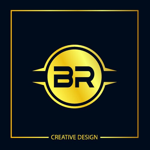 Initial letter rb logo template design – Royalty-Free Vector | VectorStock