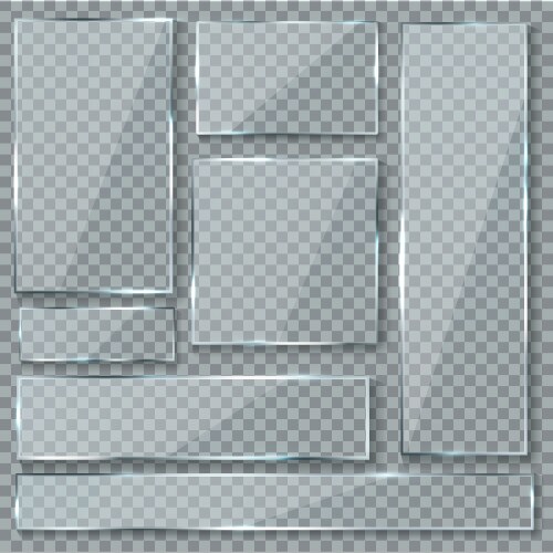 Window Reflected Material Texture Glossy reflection effect transparency window Vector Image