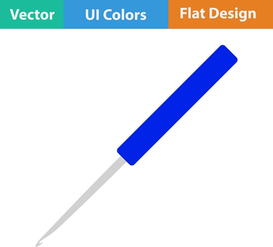Crochet hooks on white background Royalty Free Vector Image