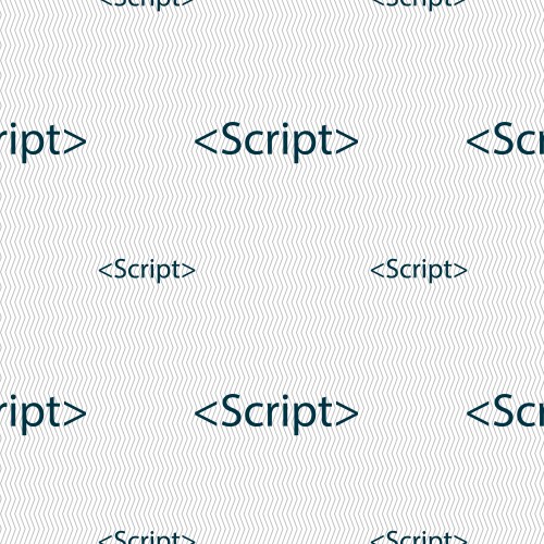 Script sign icon javascript code symbol seamless vektorbild