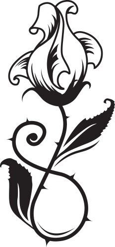 Rose tattoo art vintage Royalty Free Vector Image