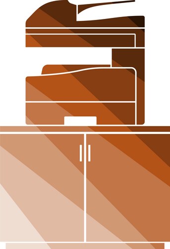 Copying machine icon Royalty Free Vector Image
