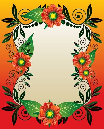 Border indian floral paisley patten seamless Vector Image