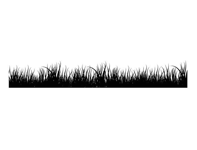Hand drawn grass border Royalty Free Vector Image