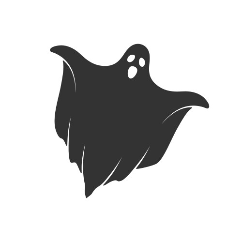 Spooky Ghost Symbol (46474347) – Royalty-Free Vector | VectorStock