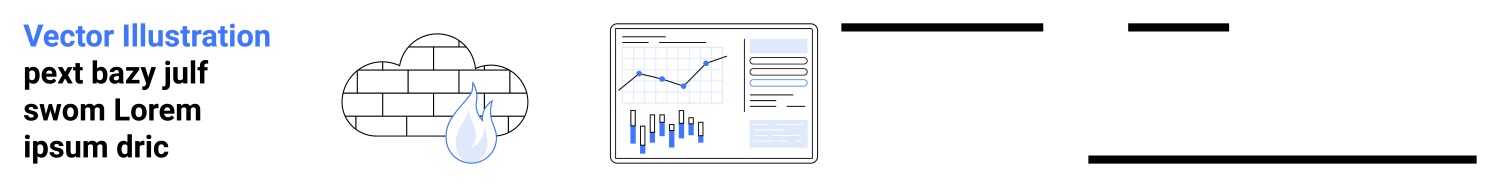 Data analytics and cloud computing with graphs vector image