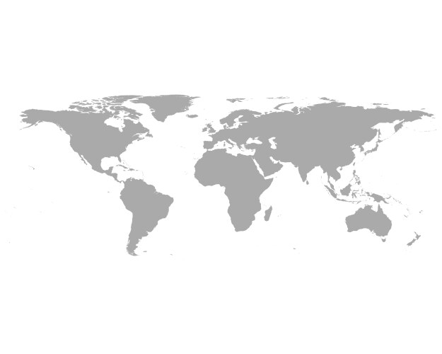 Grey world map globe isolated on white background Vector Image