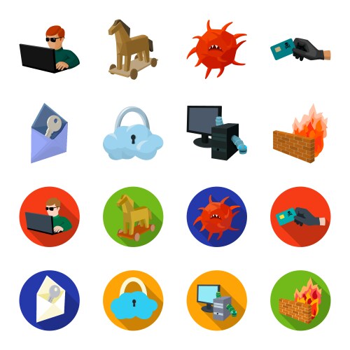 System internet connection code hackers vector image