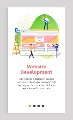 Developer and interface coding tech web vector image