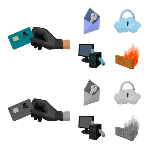 System internet connection code hackers vektorbild