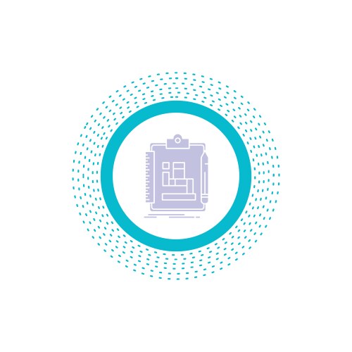 Algorithm process scheme work workflow glyph icon vektorbild