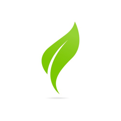 Initial letter s leaf nature logo Royalty Free Vector Image