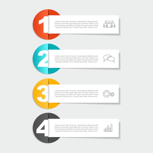 Infographic design template with place for your vector image