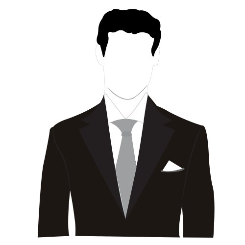 business man silhouette vector image