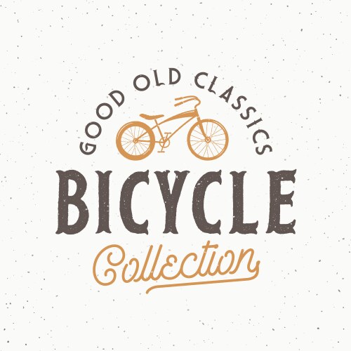 Retro bike label logo template chopper Vector Image