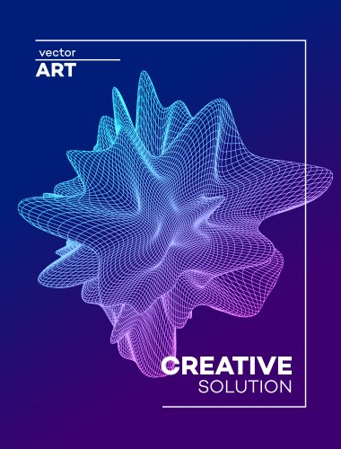 Dynamic Particle Background vector image