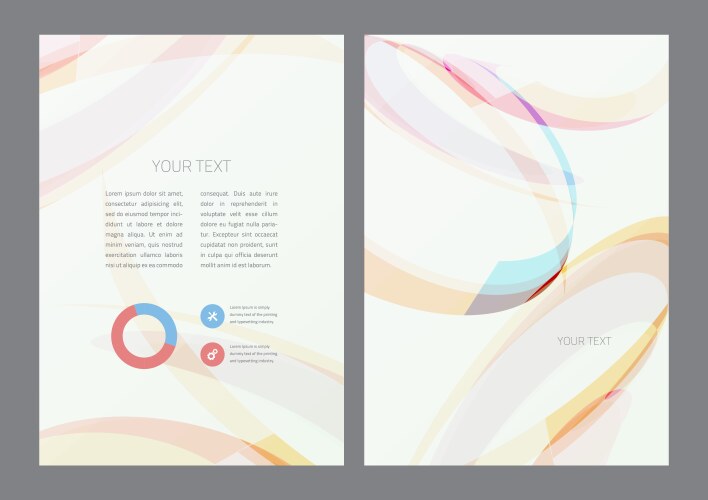 flyer design template vector image