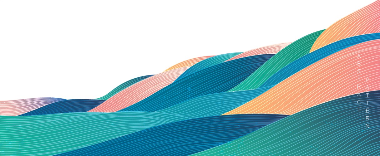 Abstract art background with curve pattern Vector Image