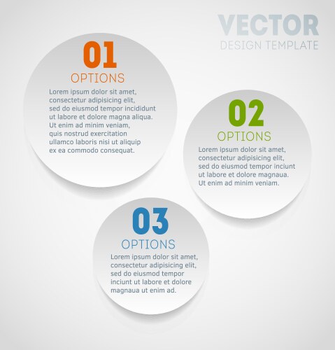 Modern infographic with 4 options circle template Vector Image