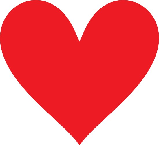 Red brush heart Royalty Free Vector Image - VectorStock