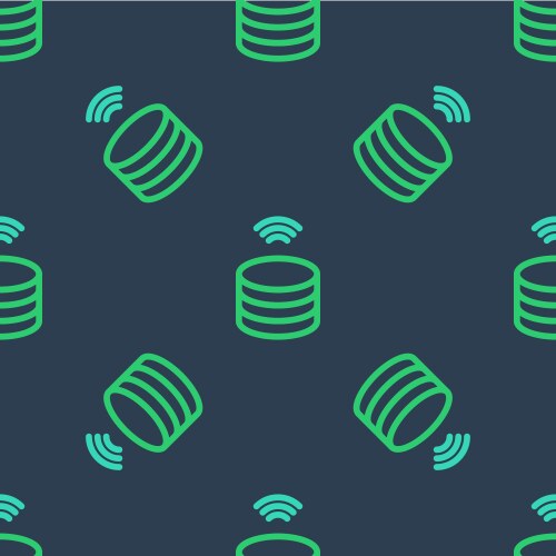 Line smart server data web hosting icon isolated vector image