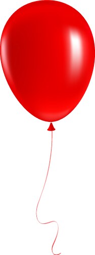 Red balloon Royalty Free Vector Image - VectorStock