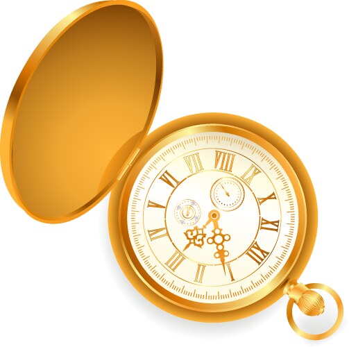 pocket clock vector image