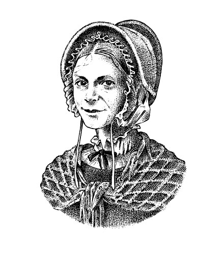 Woman writing or on parchment vintage Royalty Free Vector