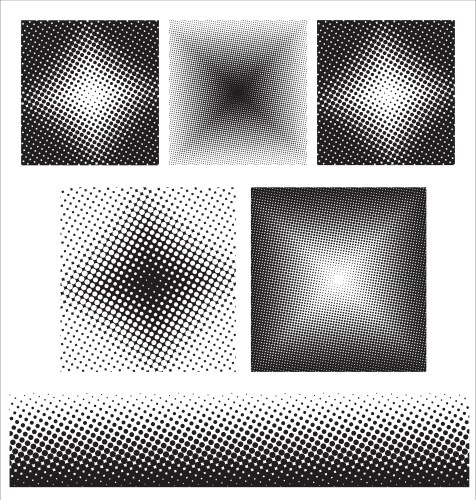 Cmyk halftone background Royalty Free Vector Image