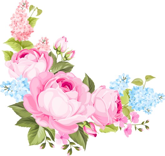 Elegant Rose Bouquet Vector Image