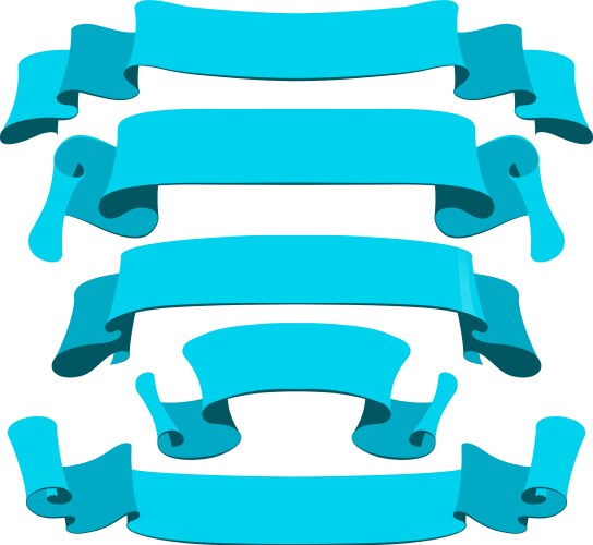 Retro ribbons set Royalty Free Vector Image - VectorStock