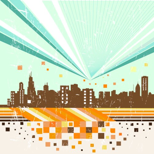 Abstract city Royalty Free Vector Image - VectorStock