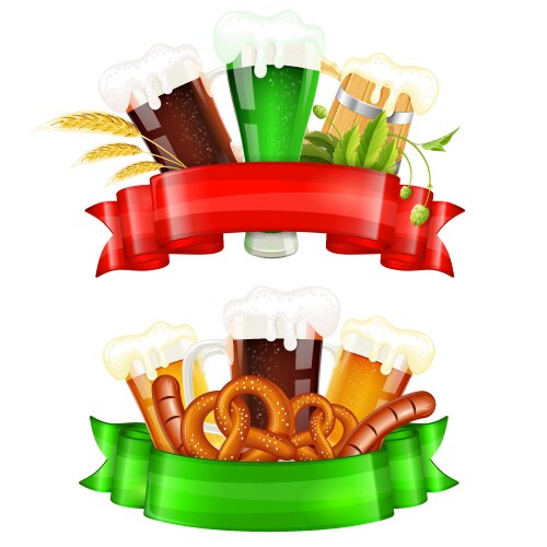Oktoberfest icons Royalty Free Vector Image - VectorStock