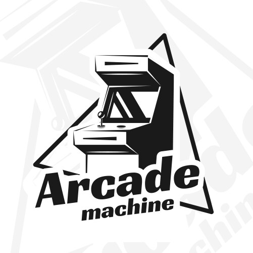 arcade machine vector image