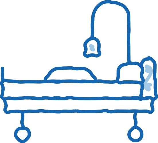 Median wheelchair doodle icon hand drawn Vector Image